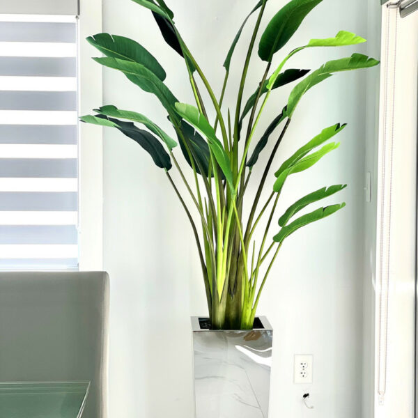 Birdetur artificial plant in vase