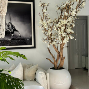 Whiteevol artificial plant in pot