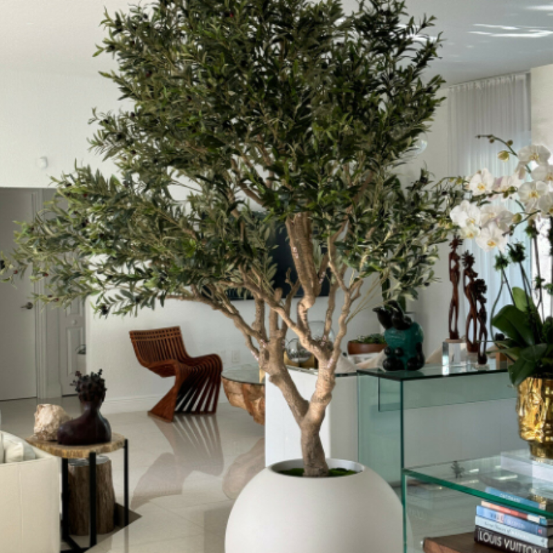 Oliveamel artificial plant in pot