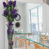 Purpletut artificial plant in decorative pot